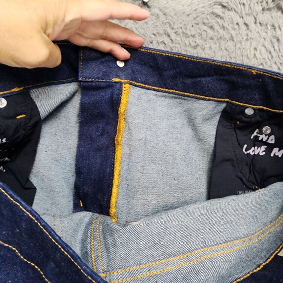 Boden Jeans Womens 22 Dark Wash Stretch High Rise Wide Leg Crop *NWT* - Picture 12 of 16